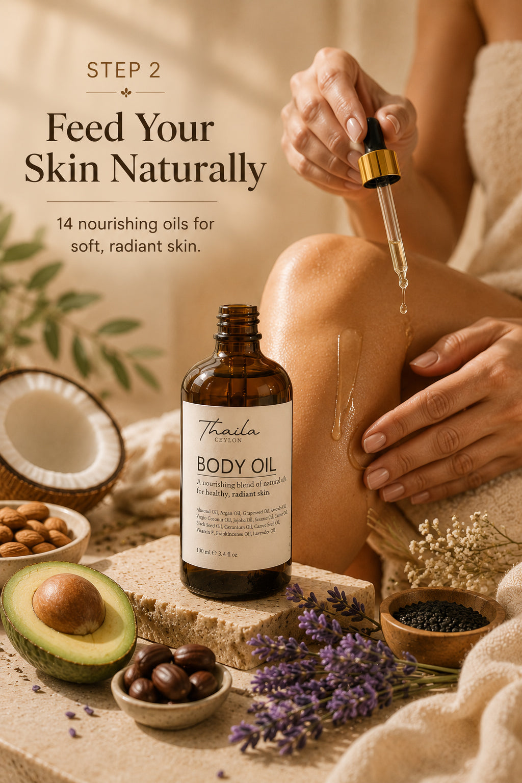 Thaila Ceylon Nourishing Body Oil - 100ml
