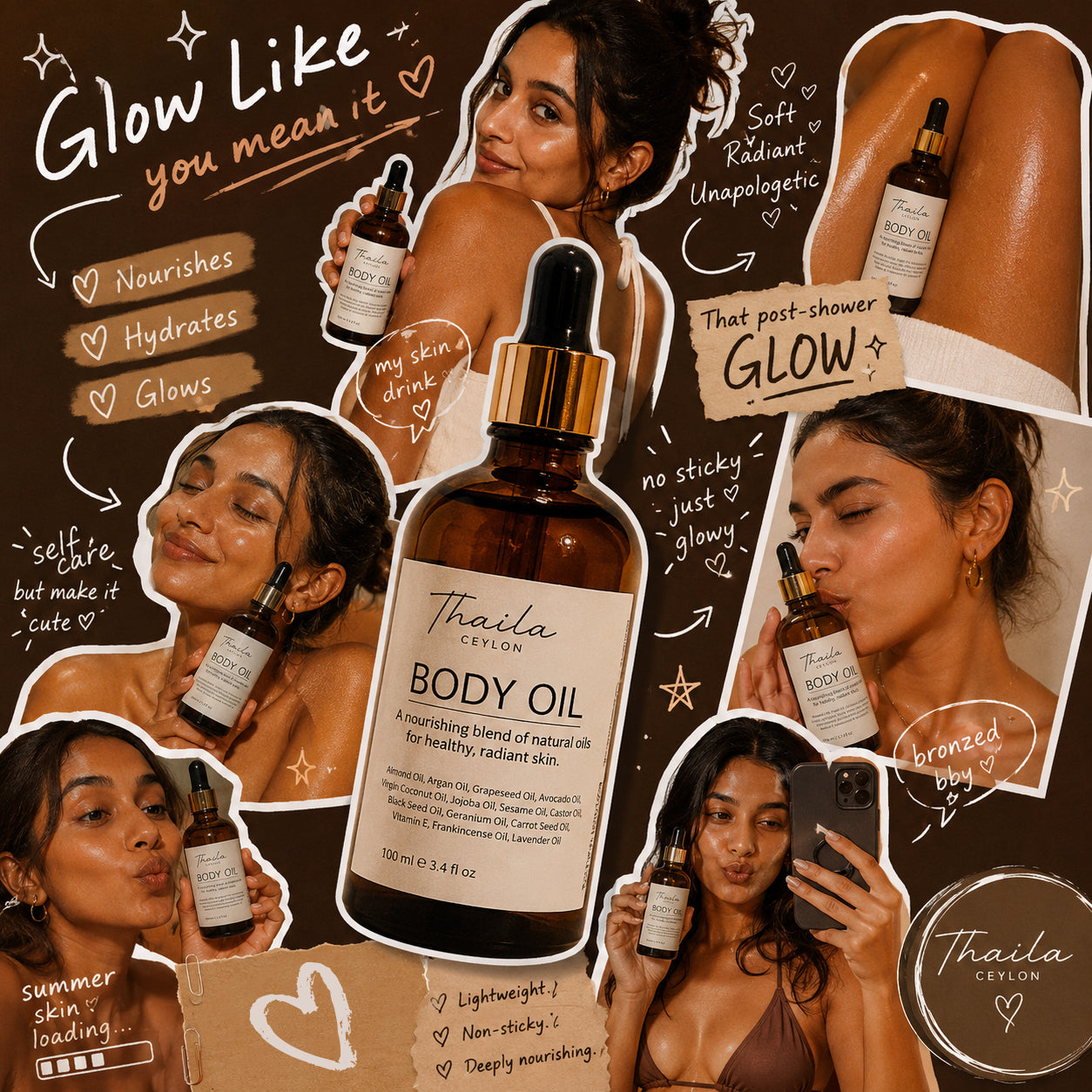 Thaila Ceylon Nourishing Body Oil - 100ml